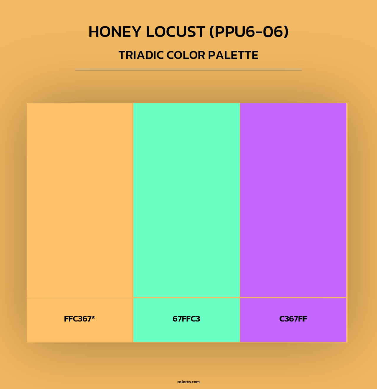 Honey Locust (PPU6-06) - Triadic Color Palette