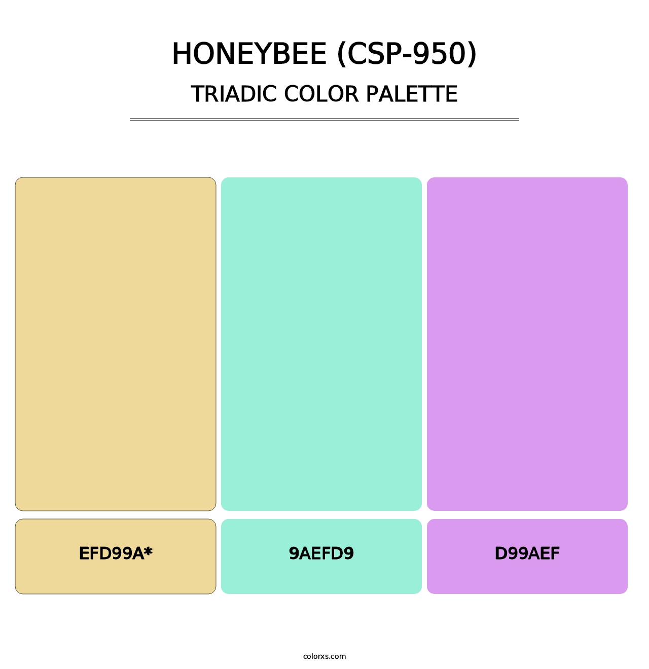 Honeybee (CSP-950) - Triadic Color Palette