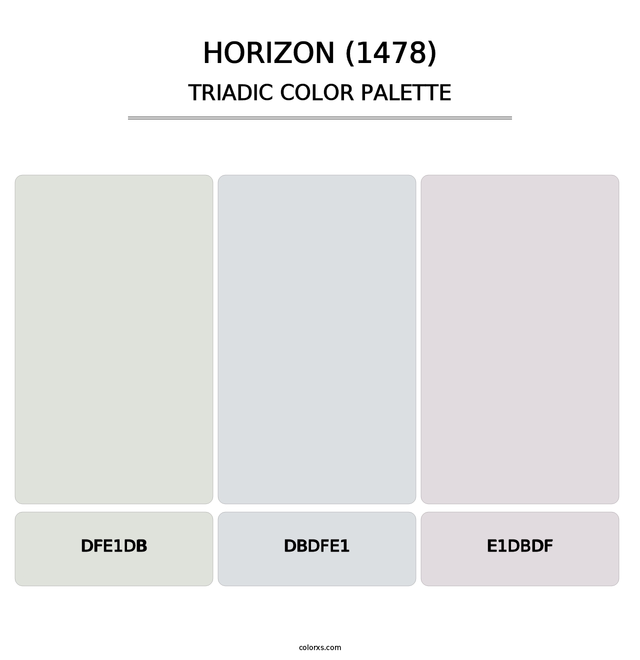 Horizon (1478) - Triadic Color Palette