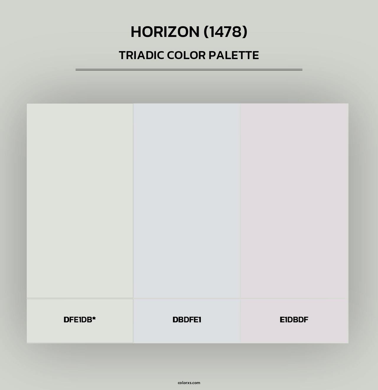 Horizon (1478) - Triadic Color Palette