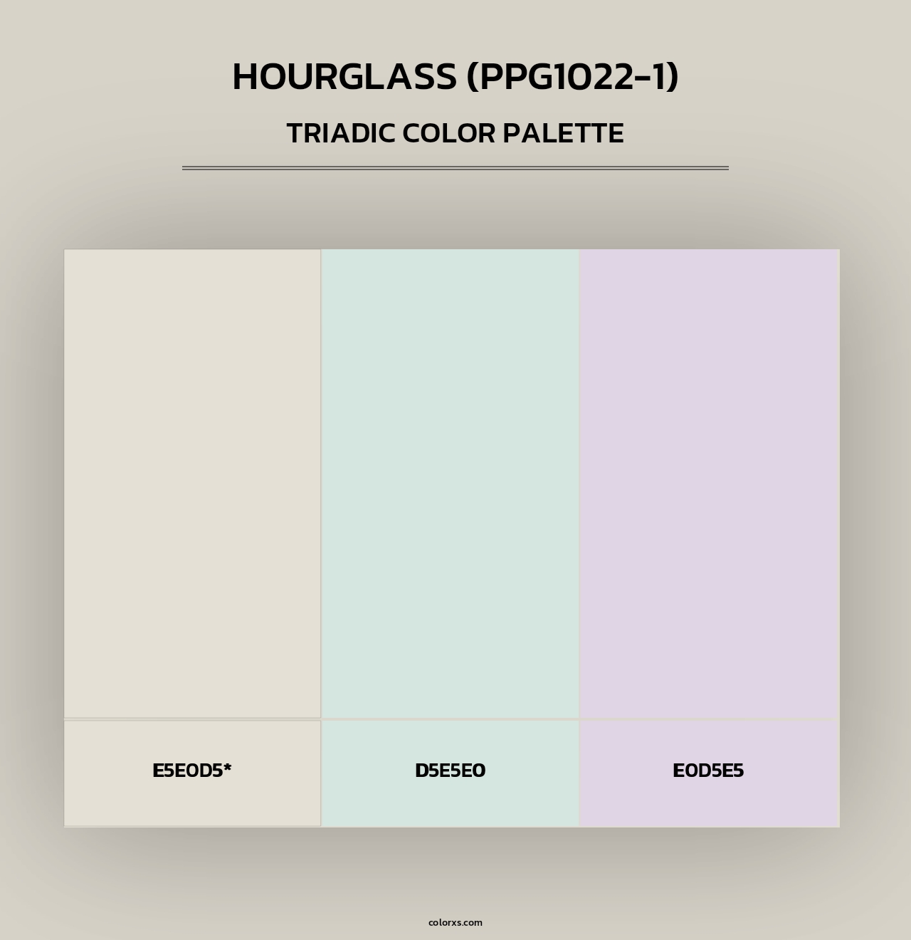 Hourglass (PPG1022-1) - Triadic Color Palette