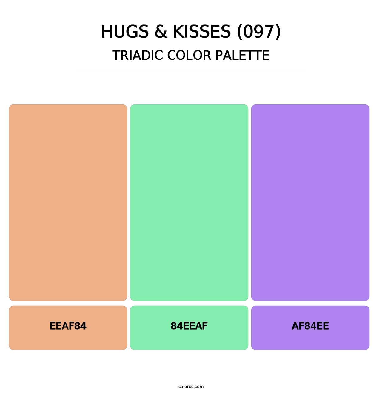 Hugs & Kisses (097) - Triadic Color Palette