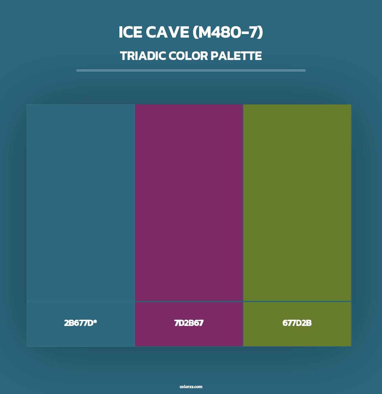 Ice Cave (M480-7) - Triadic Color Palette