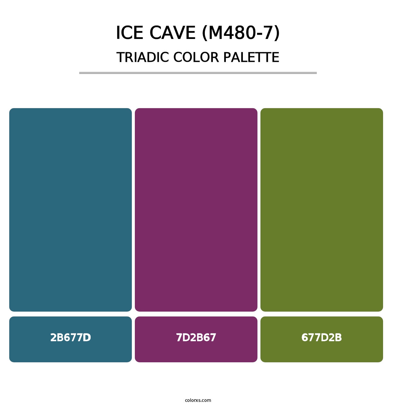 Ice Cave (M480-7) - Triadic Color Palette