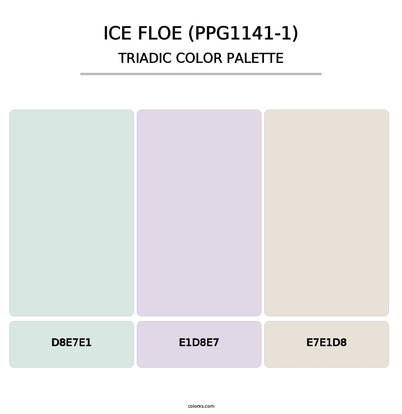 Ice Floe (PPG1141-1) - Triadic Color Palette
