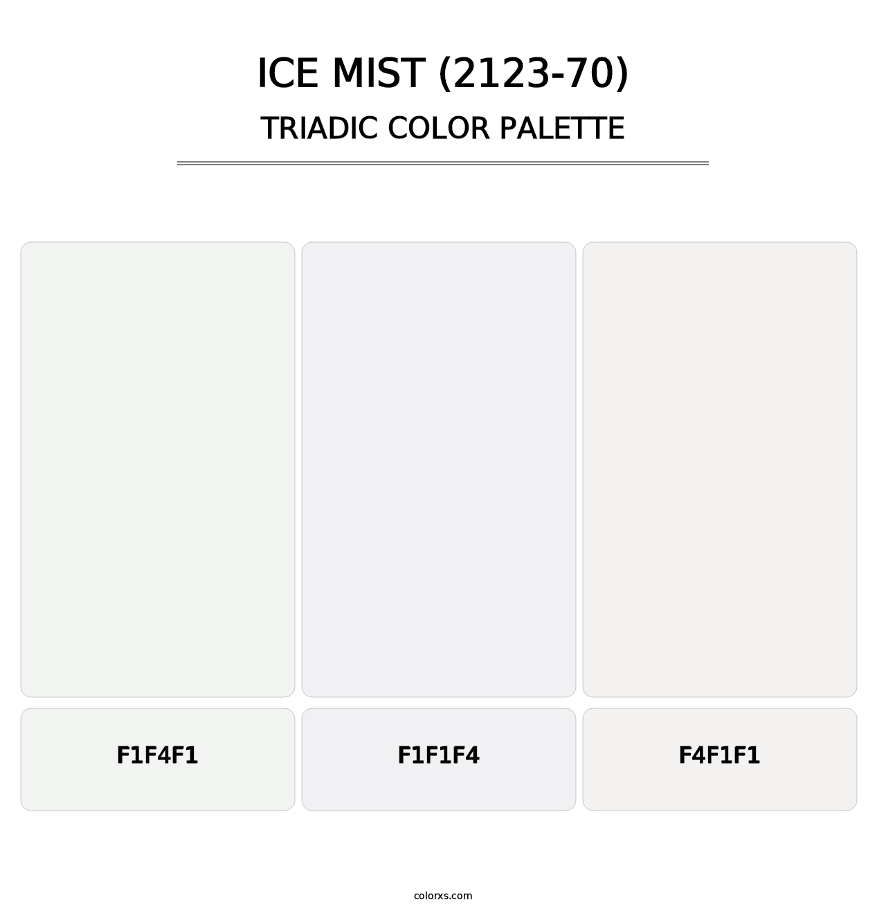 Ice Mist (2123-70) - Triadic Color Palette