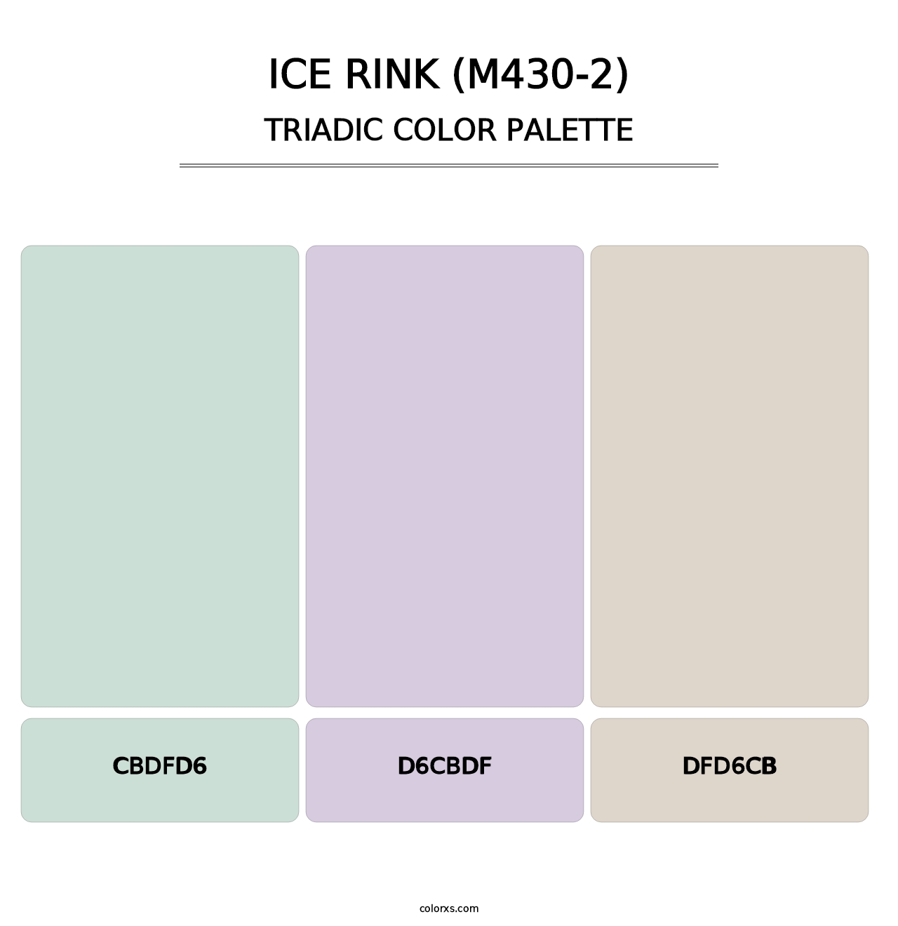 Ice Rink (M430-2) - Triadic Color Palette