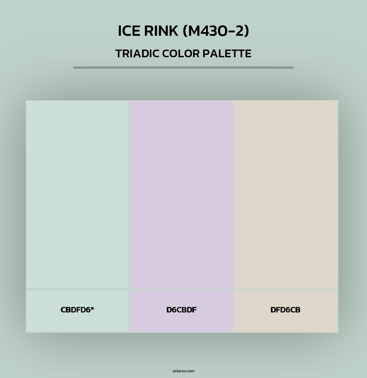 Ice Rink (M430-2) - Triadic Color Palette