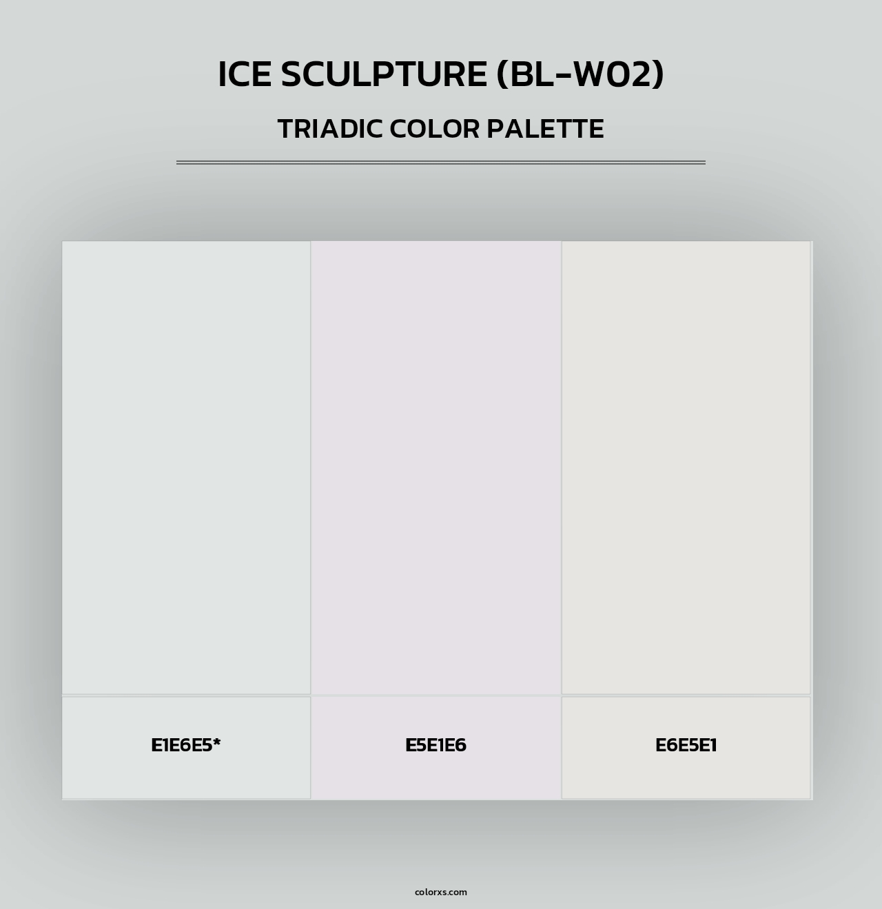 Ice Sculpture (BL-W02) - Triadic Color Palette