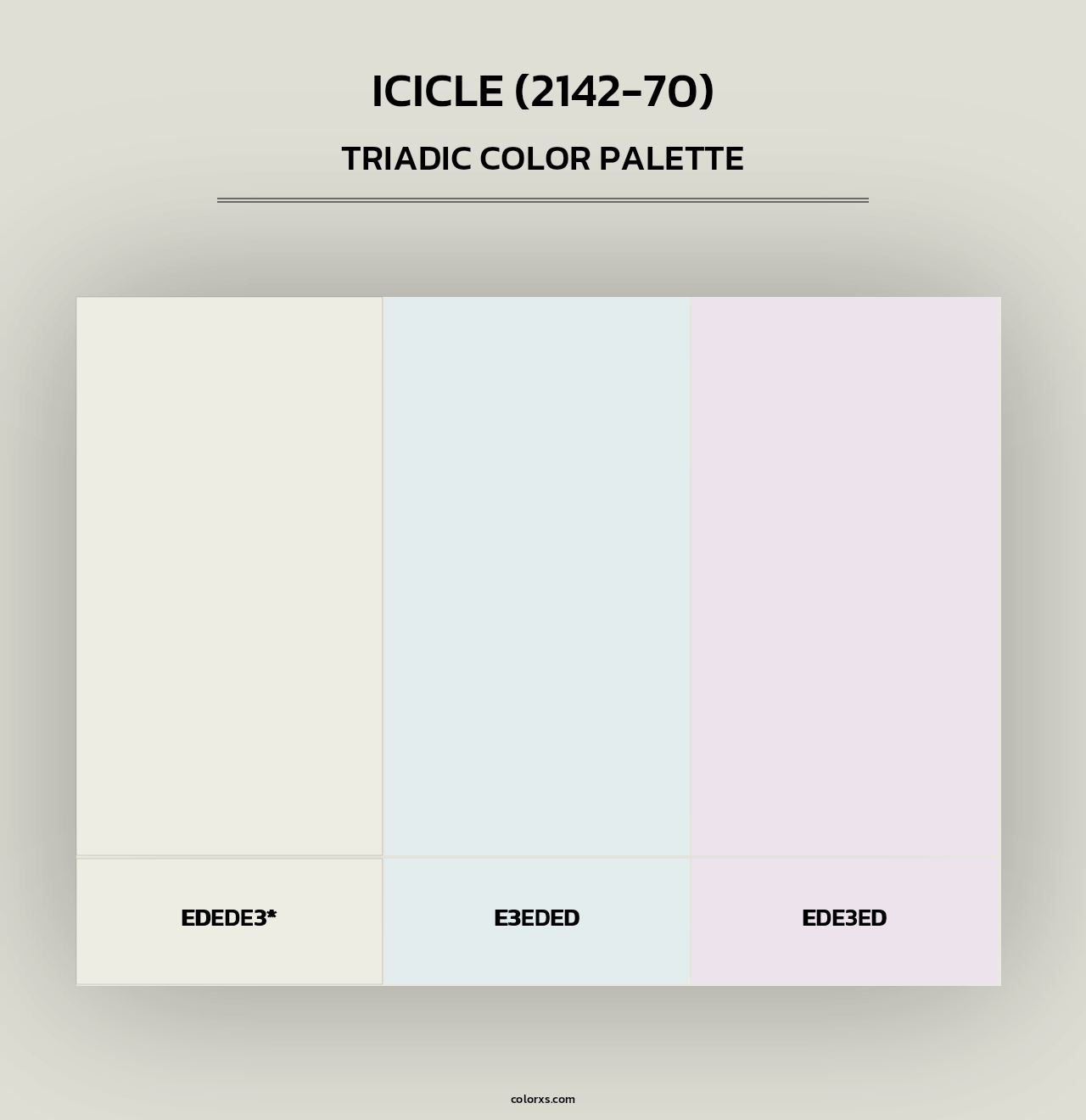 Icicle (2142-70) - Triadic Color Palette