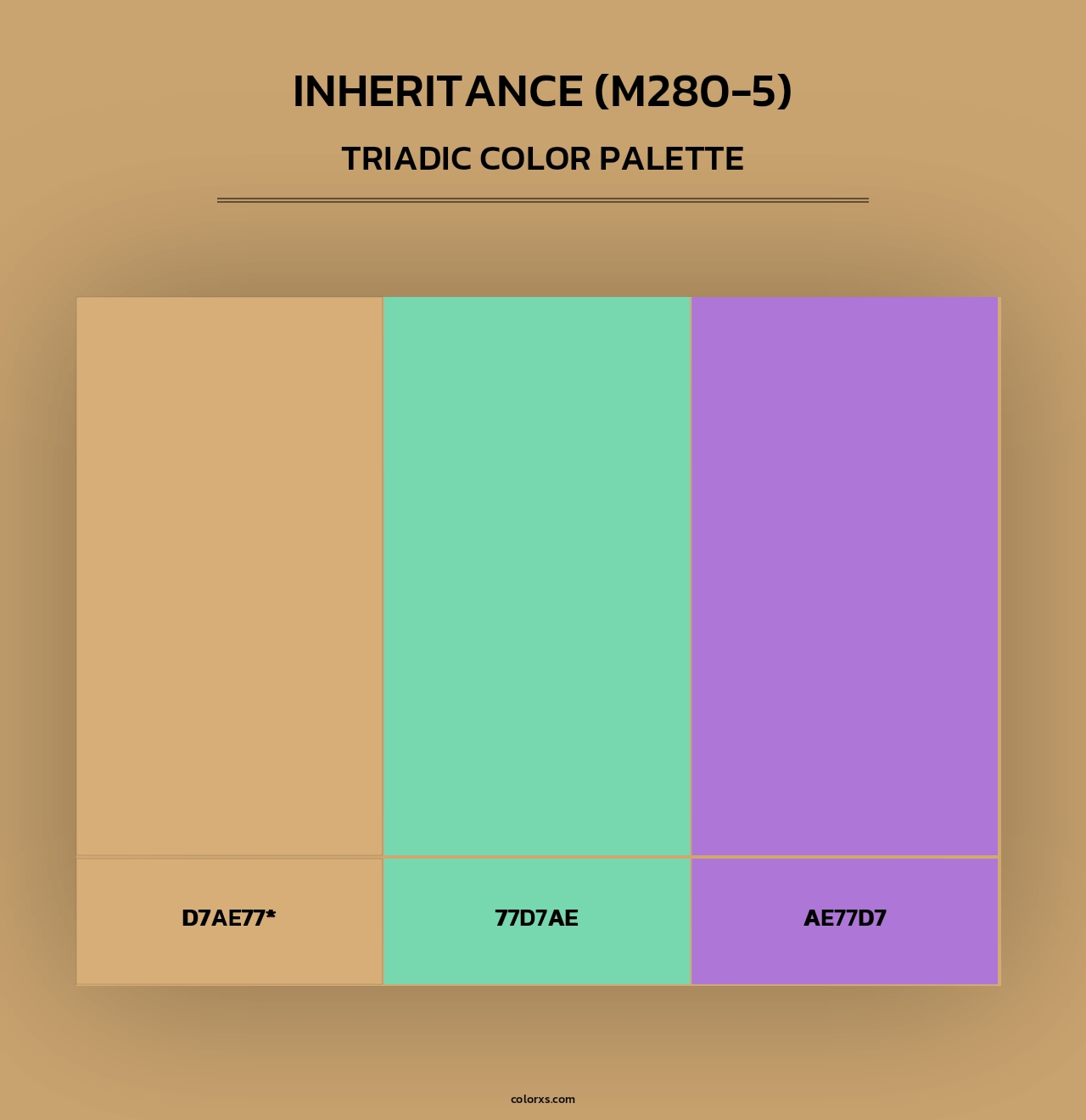 Inheritance (M280-5) - Triadic Color Palette