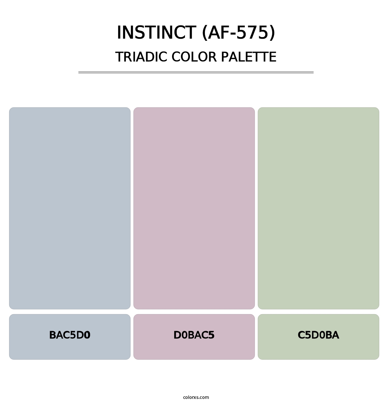 Instinct (AF-575) - Triadic Color Palette