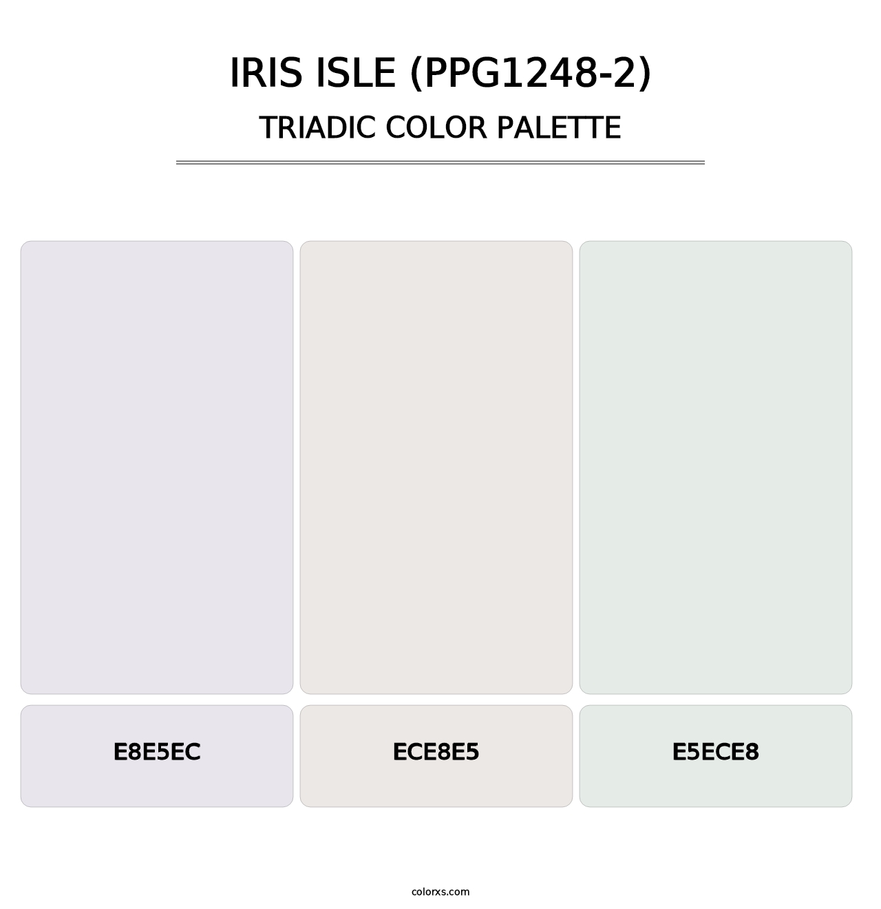 Iris Isle (PPG1248-2) - Triadic Color Palette