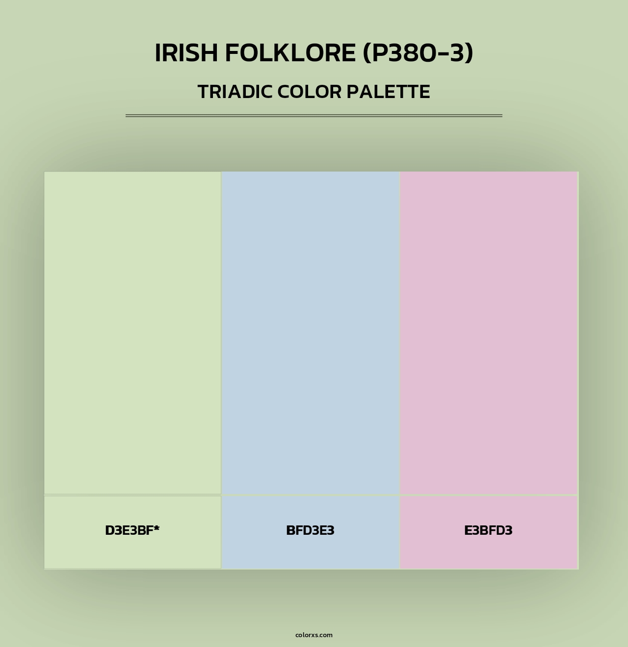 Irish Folklore (P380-3) - Triadic Color Palette