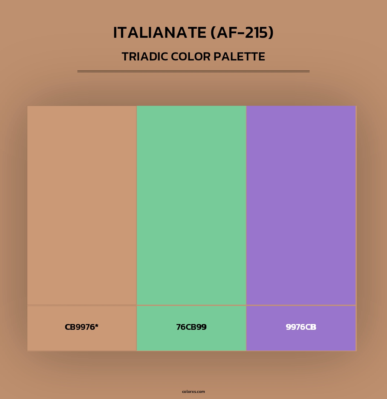 Italianate (AF-215) - Triadic Color Palette