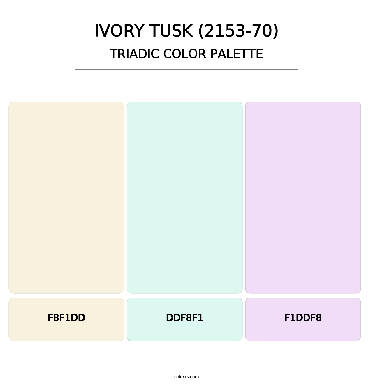 Ivory Tusk (2153-70) - Triadic Color Palette