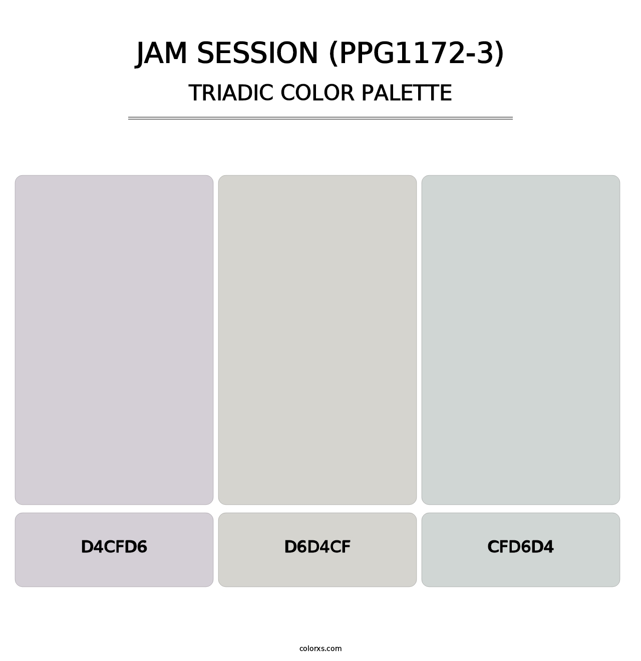 Jam Session (PPG1172-3) - Triadic Color Palette