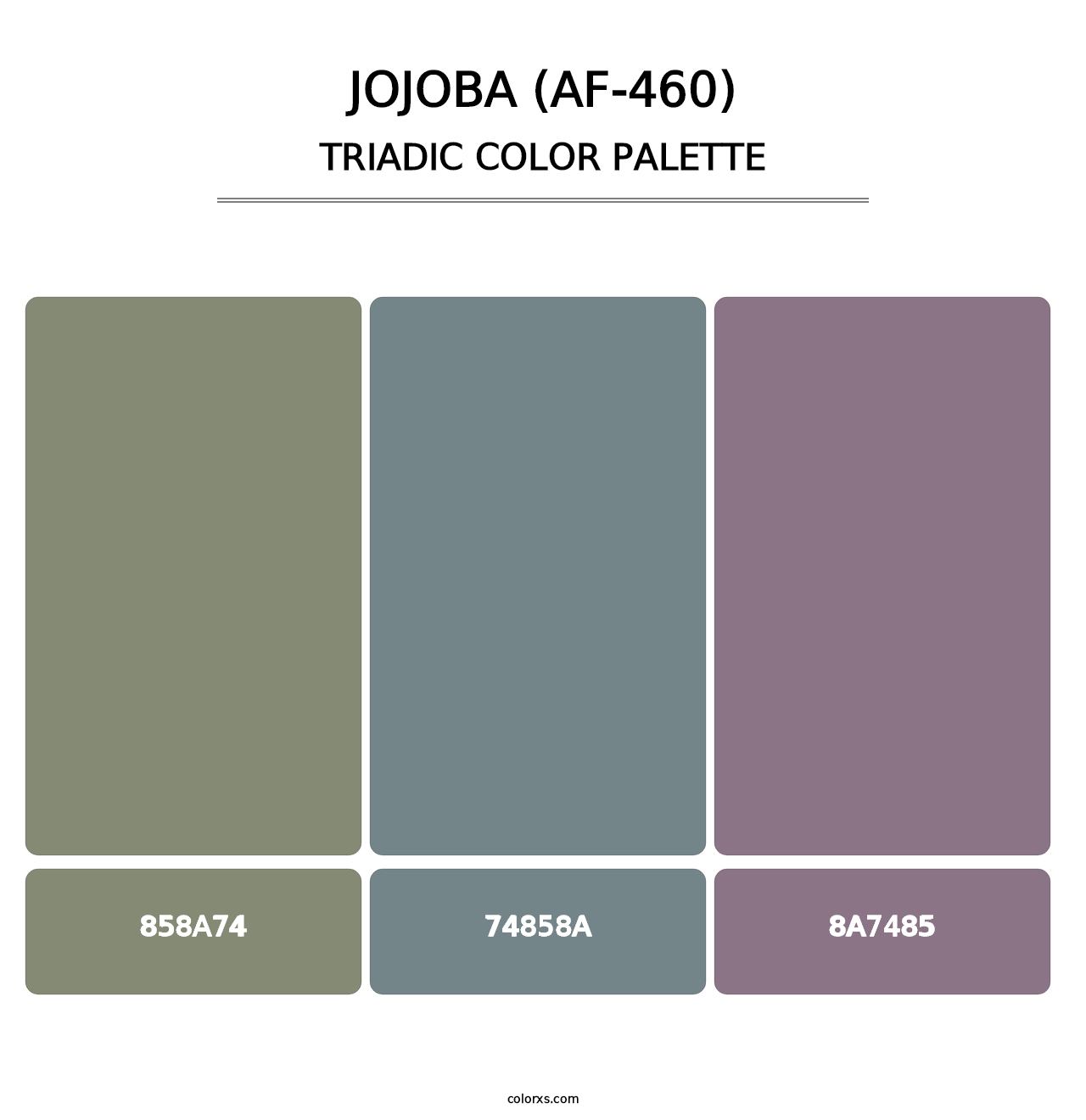 Jojoba (AF-460) - Triadic Color Palette