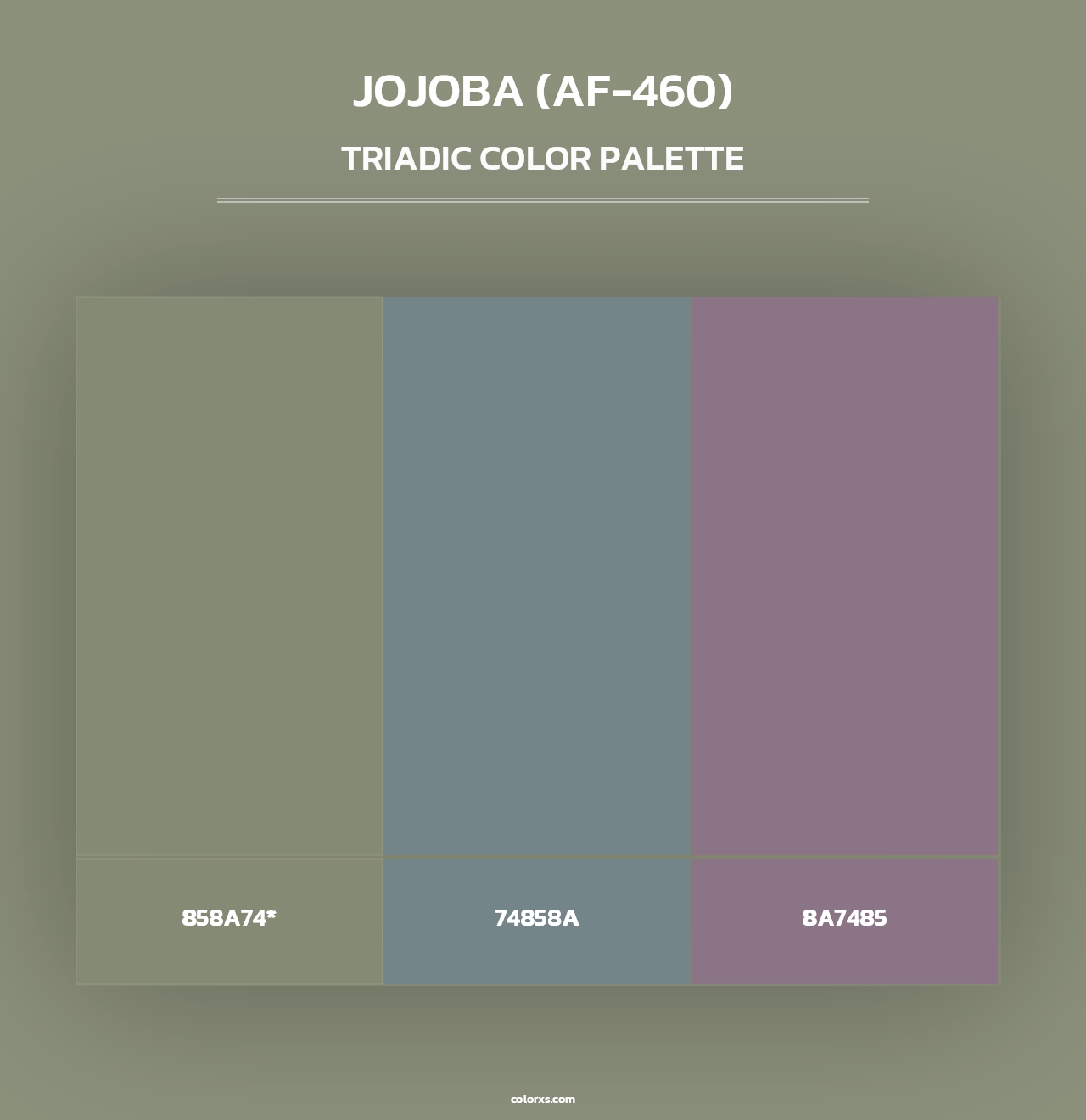 Jojoba (AF-460) - Triadic Color Palette