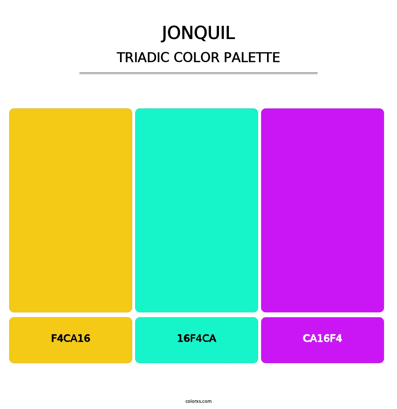 Jonquil - Triadic Color Palette
