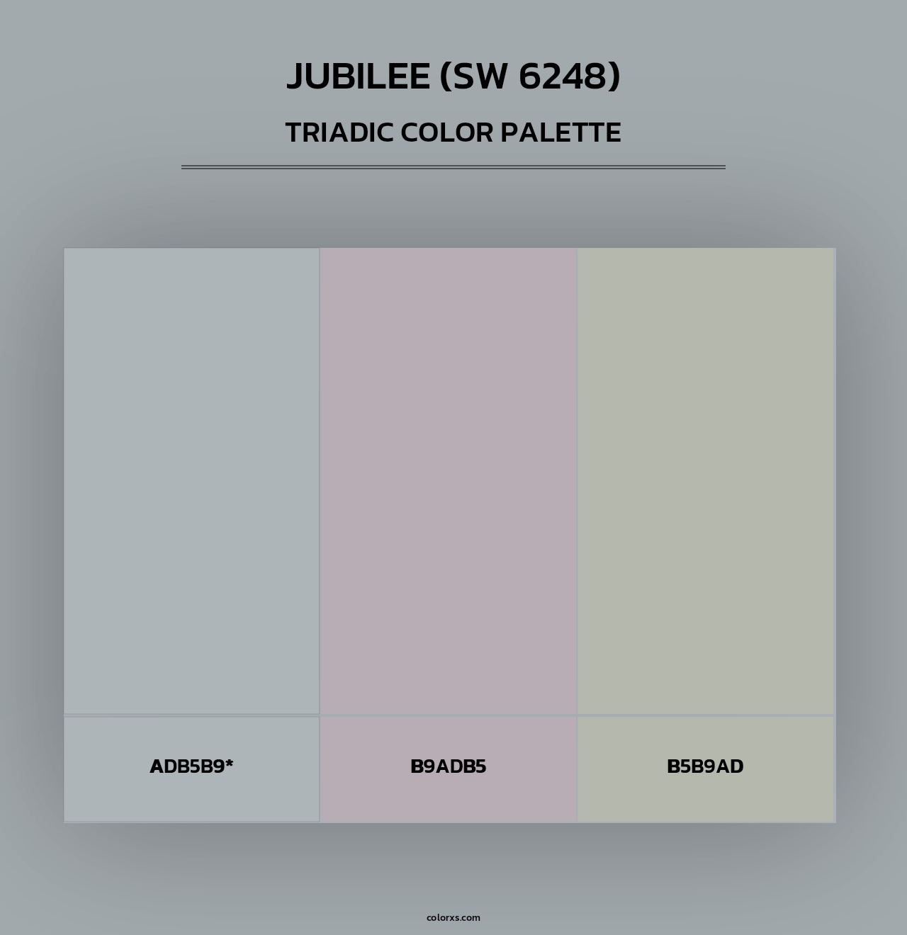 Jubilee (SW 6248) - Triadic Color Palette