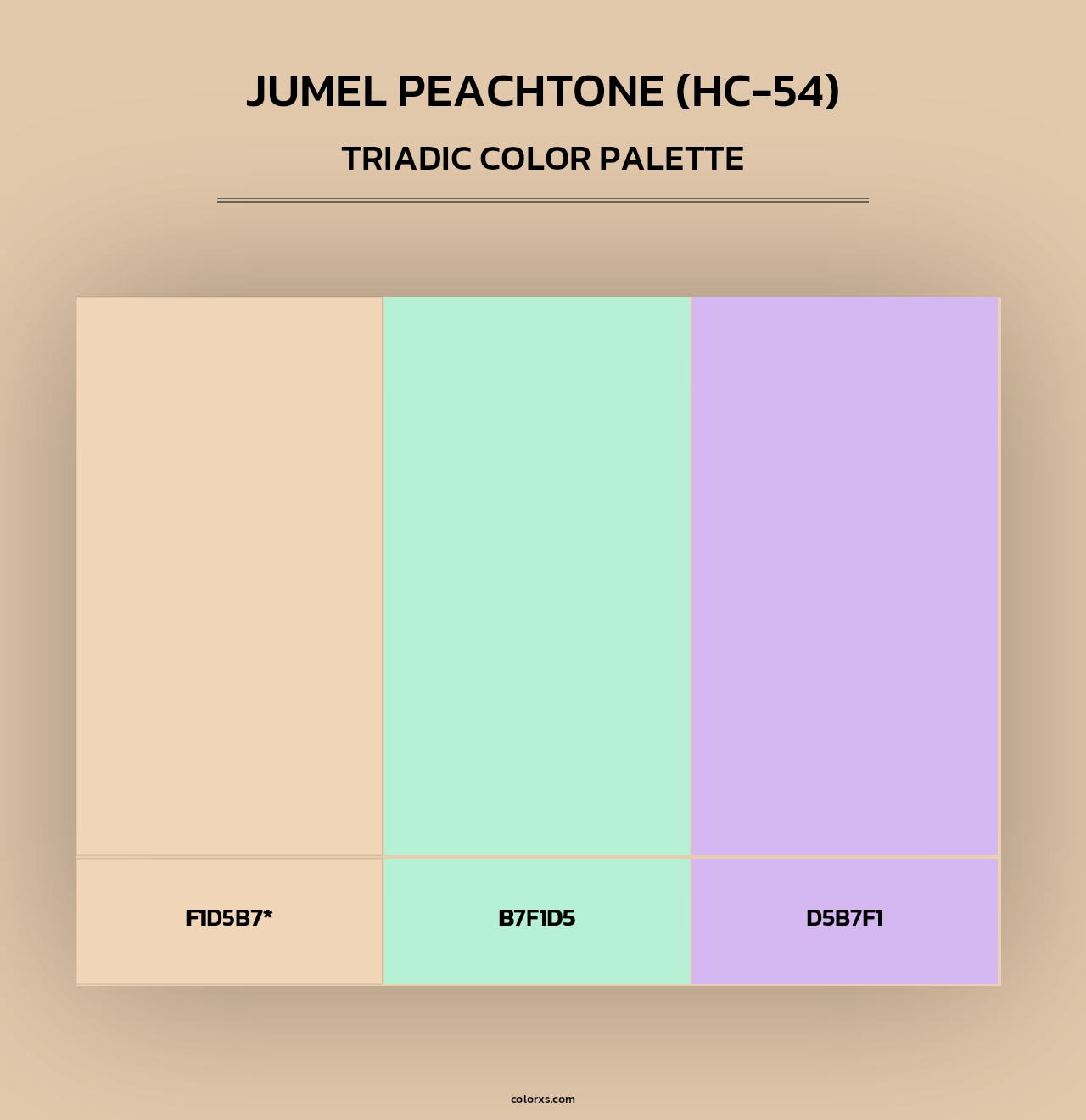 Jumel Peachtone (HC-54) - Triadic Color Palette