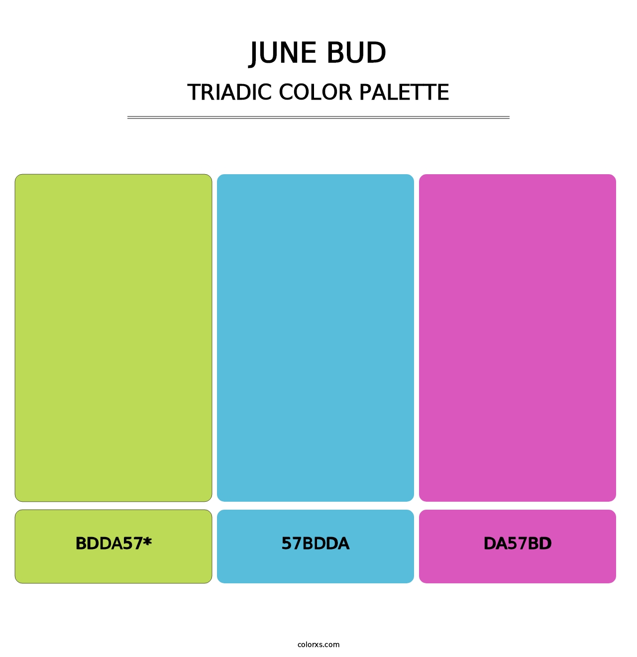 June Bud - Triadic Color Palette