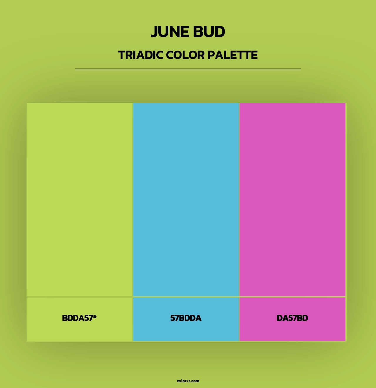 June Bud - Triadic Color Palette