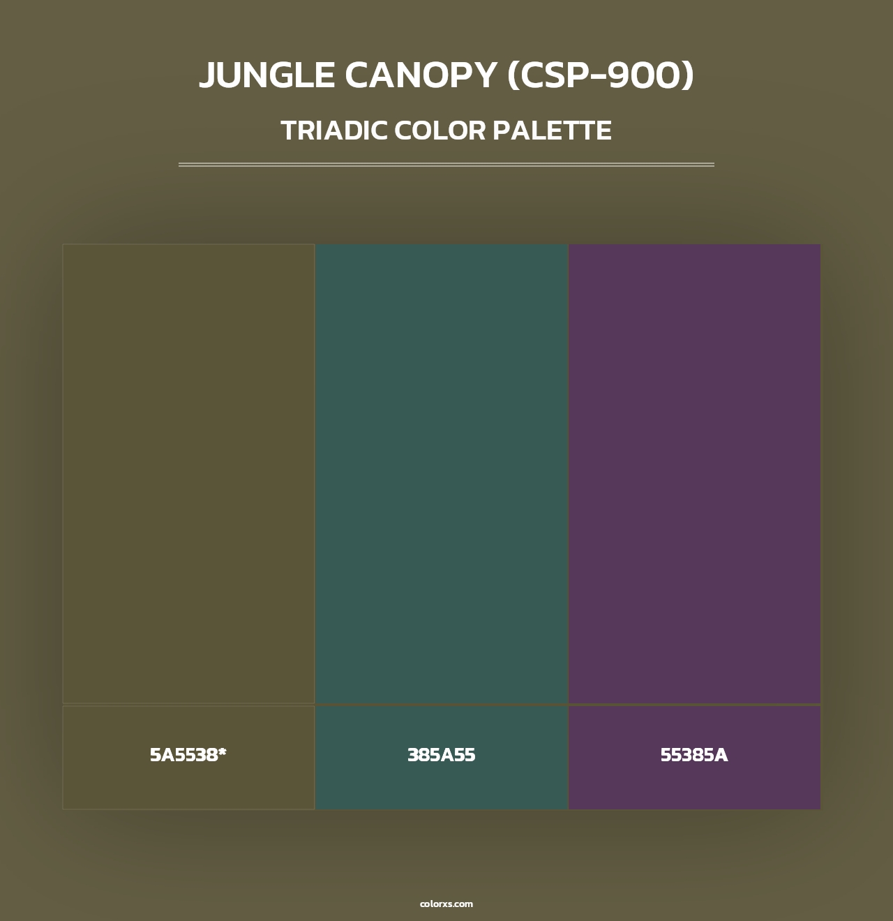 Jungle Canopy (CSP-900) - Triadic Color Palette