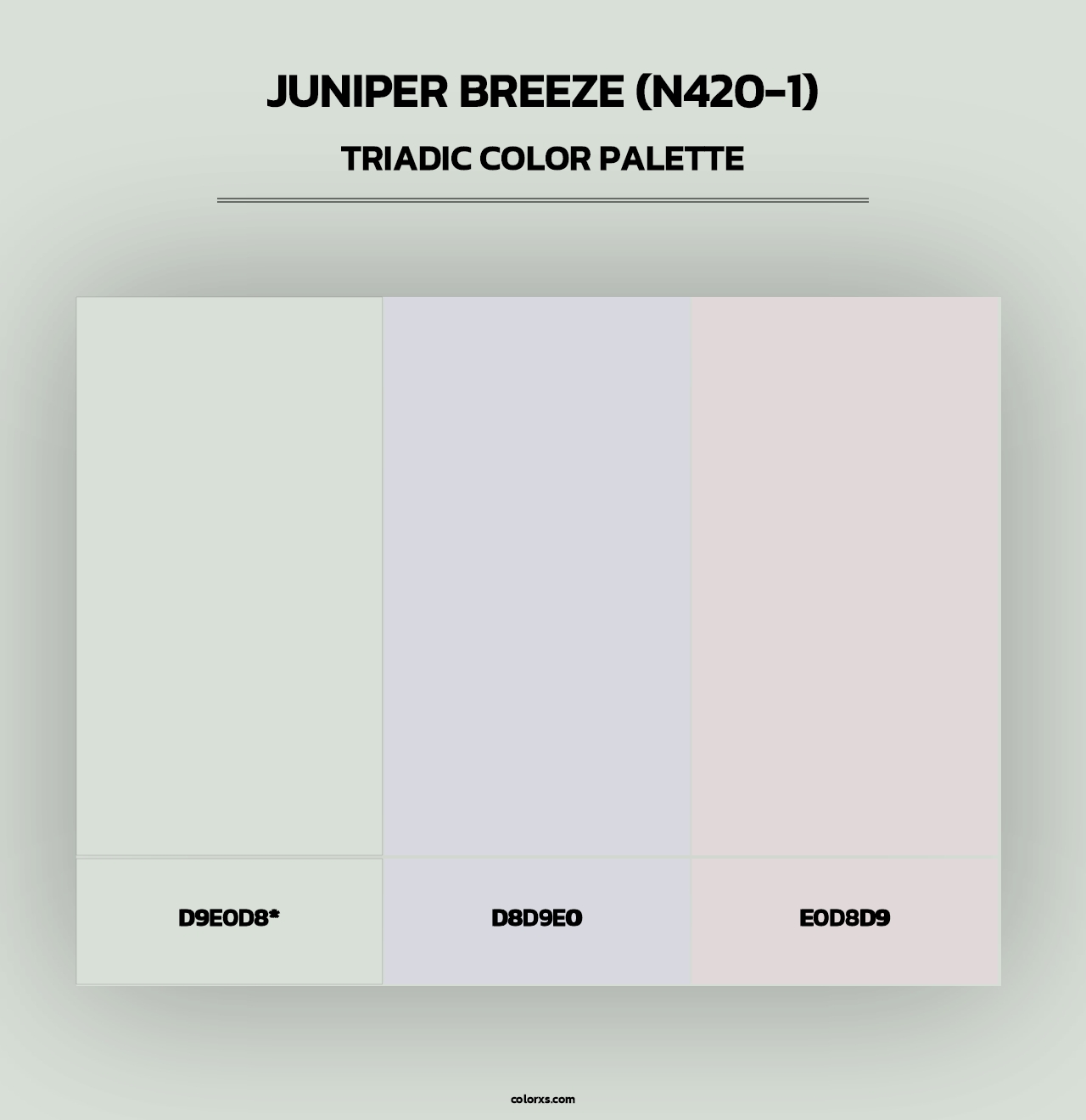 Juniper Breeze (N420-1) - Triadic Color Palette