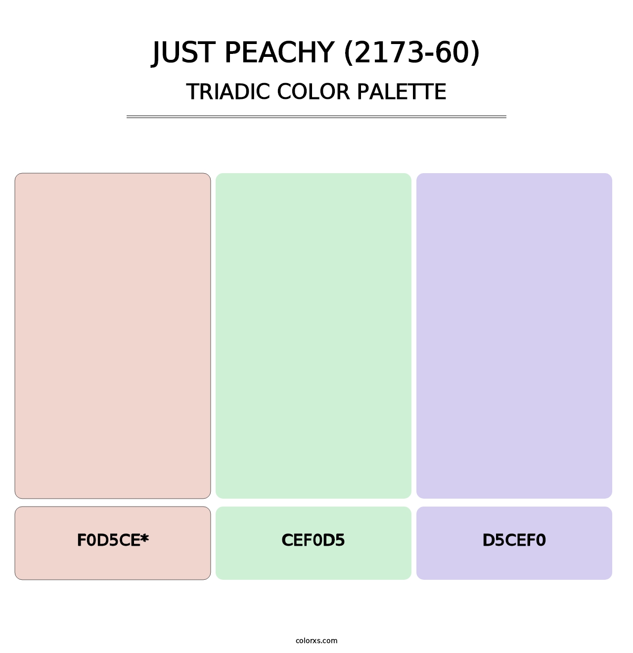 Just Peachy (2173-60) - Triadic Color Palette