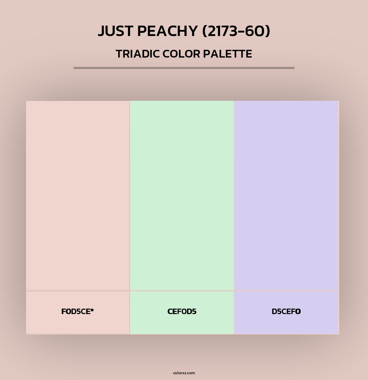 Just Peachy (2173-60) - Triadic Color Palette
