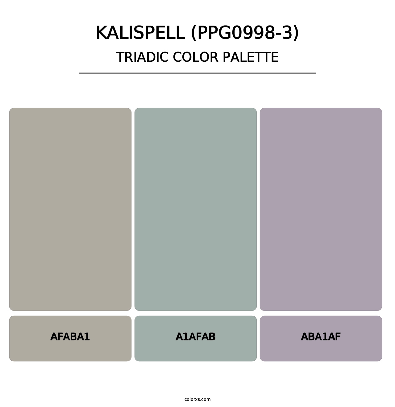 Kalispell (PPG0998-3) - Triadic Color Palette