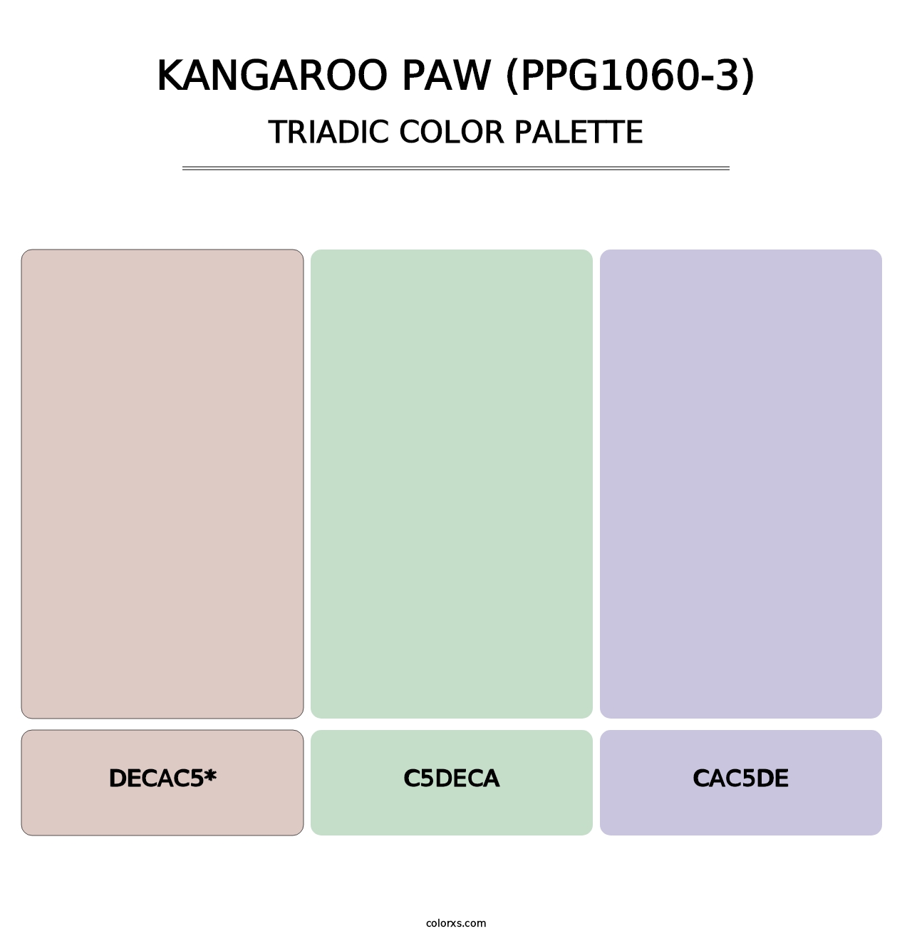 Kangaroo Paw (PPG1060-3) - Triadic Color Palette