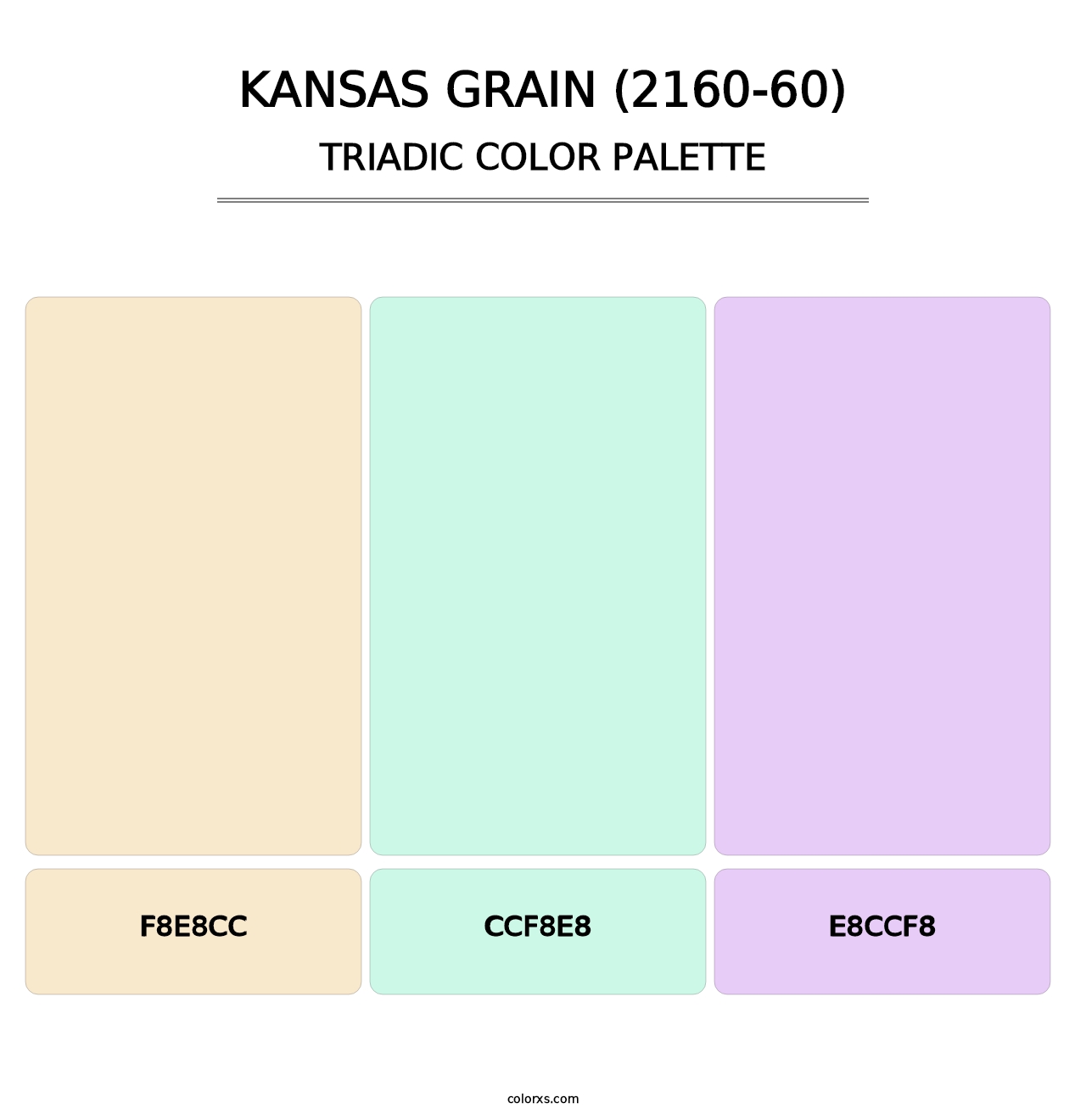 Kansas Grain (2160-60) - Triadic Color Palette