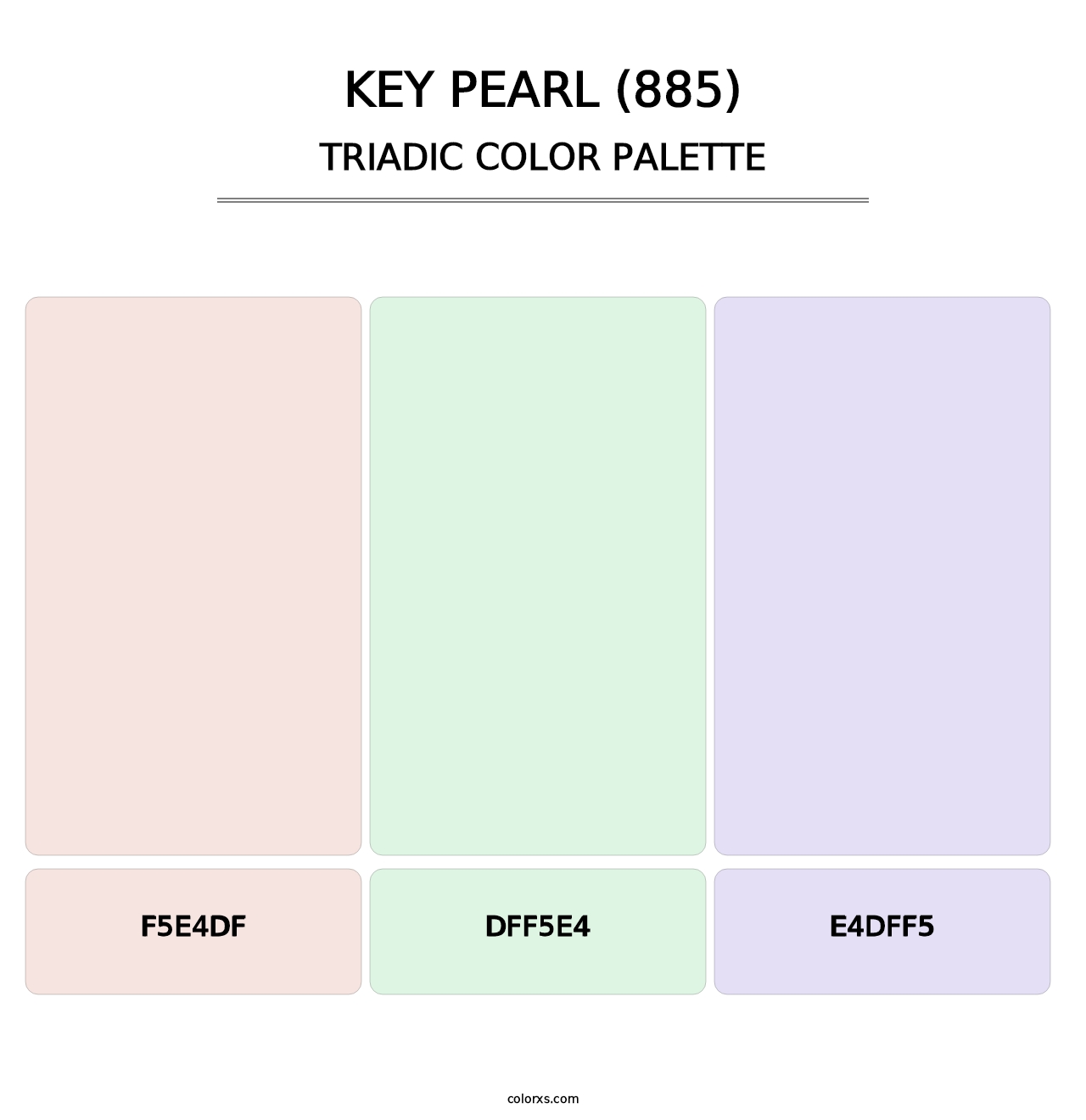 Key Pearl (885) - Triadic Color Palette