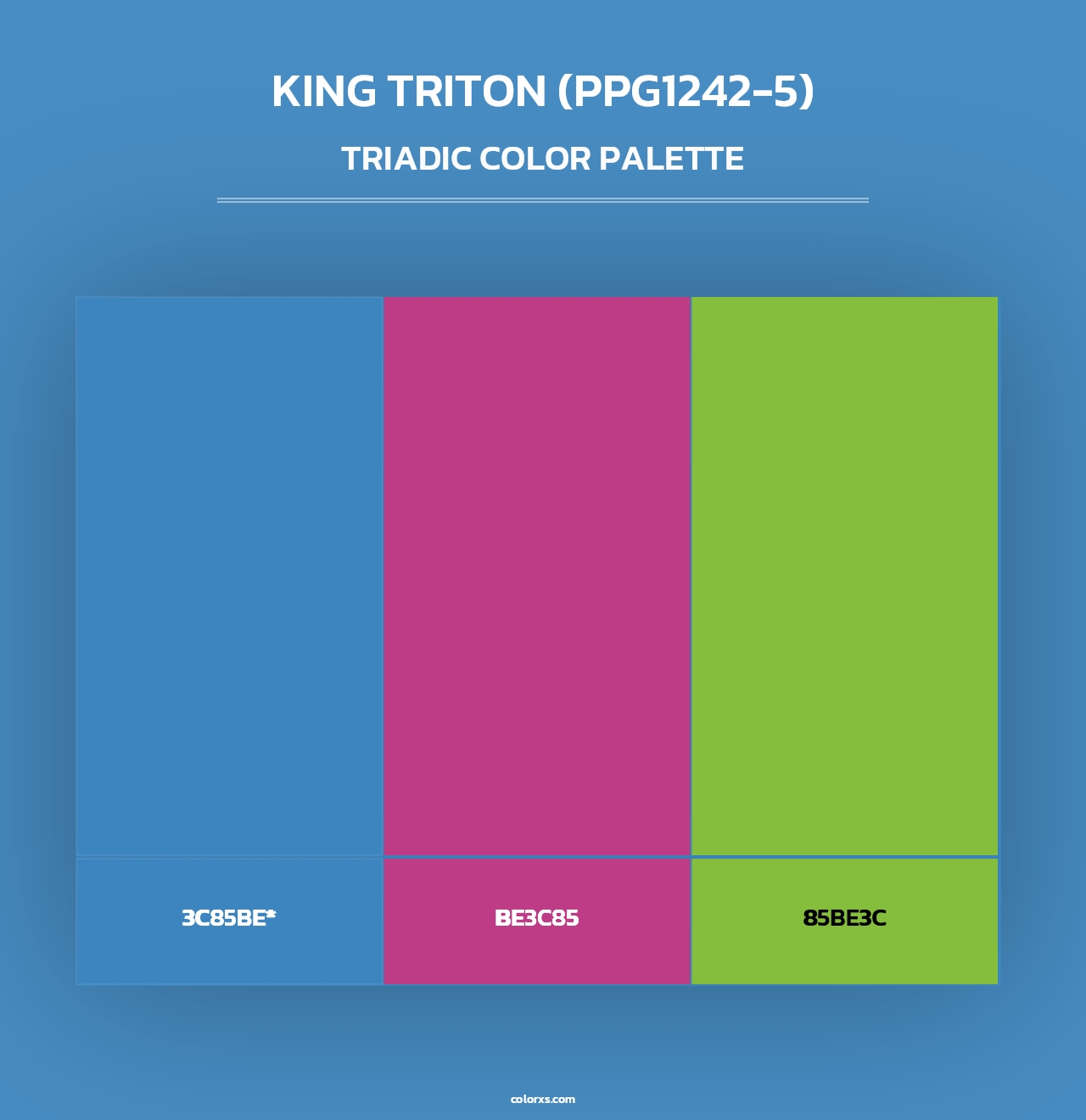 King Triton (PPG1242-5) - Triadic Color Palette