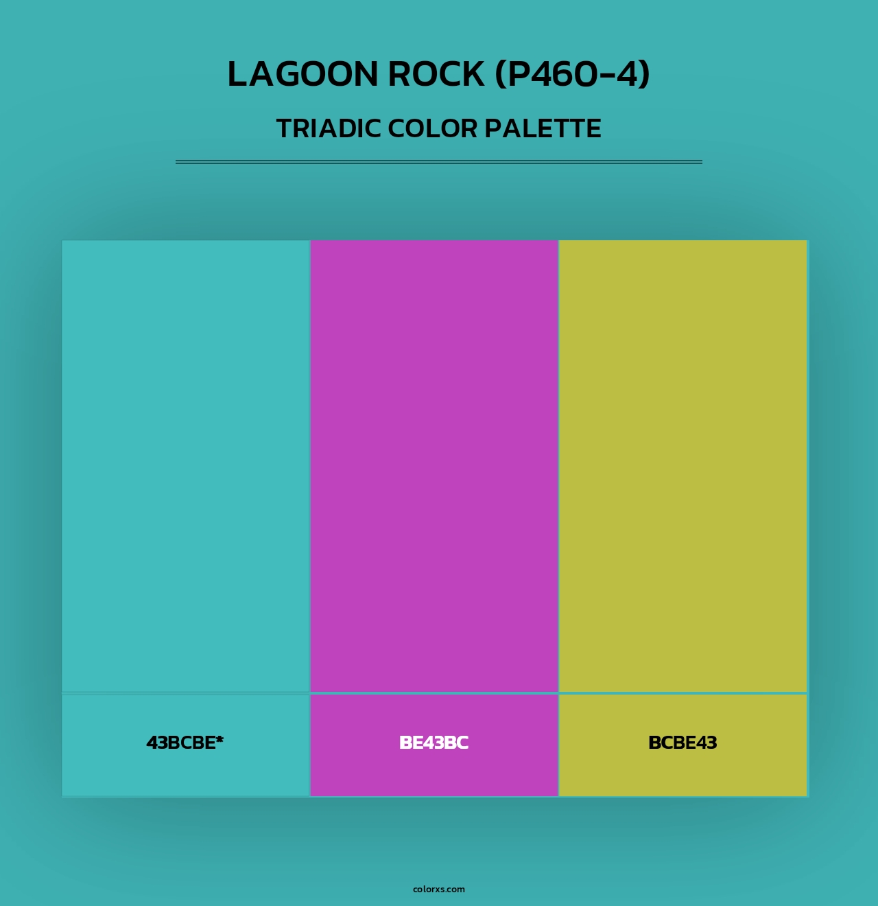 Lagoon Rock (P460-4) - Triadic Color Palette