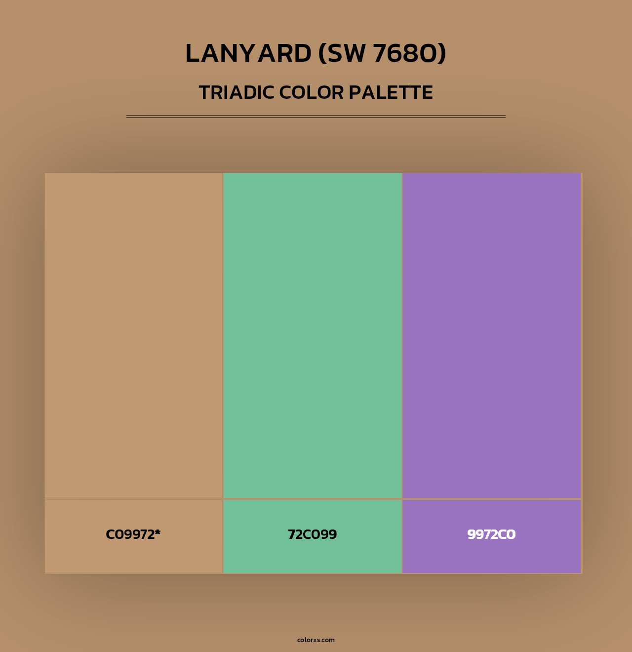 Lanyard (SW 7680) - Triadic Color Palette