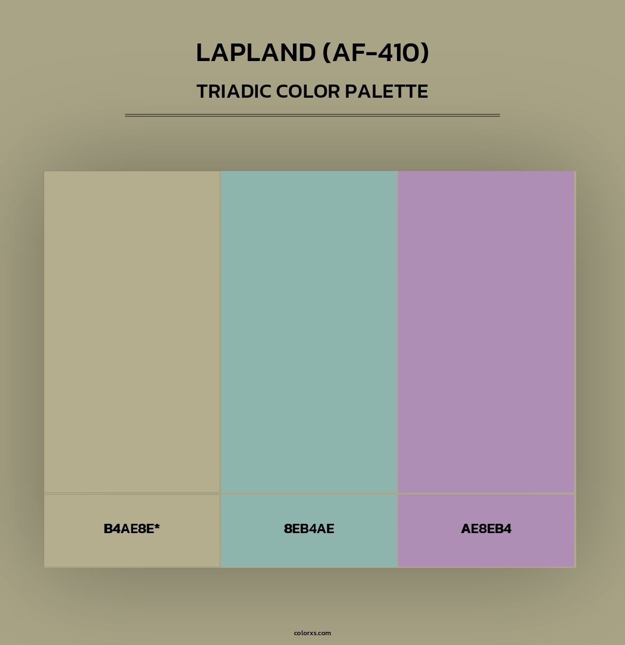 Lapland (AF-410) - Triadic Color Palette
