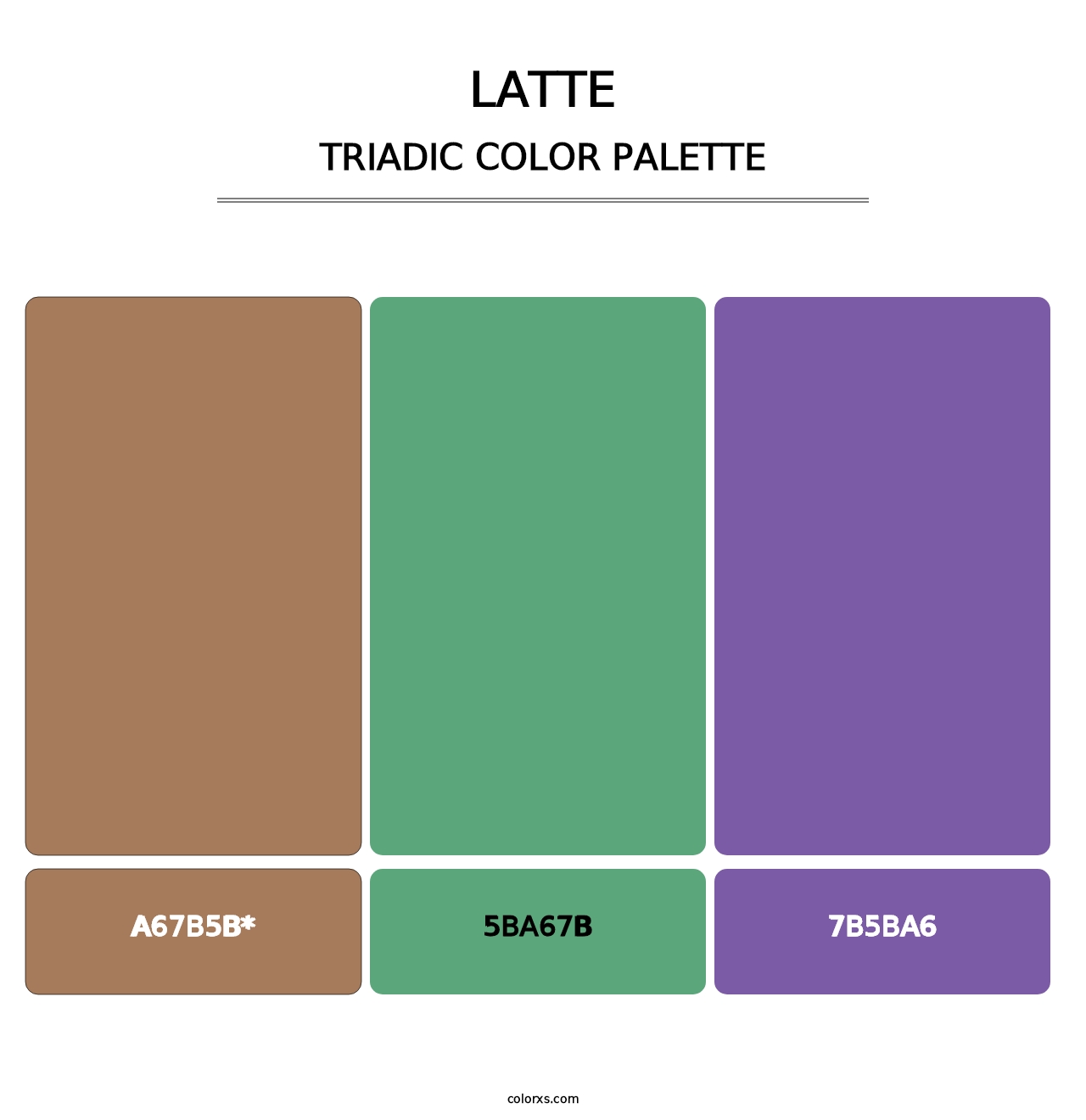 Latte - Triadic Color Palette