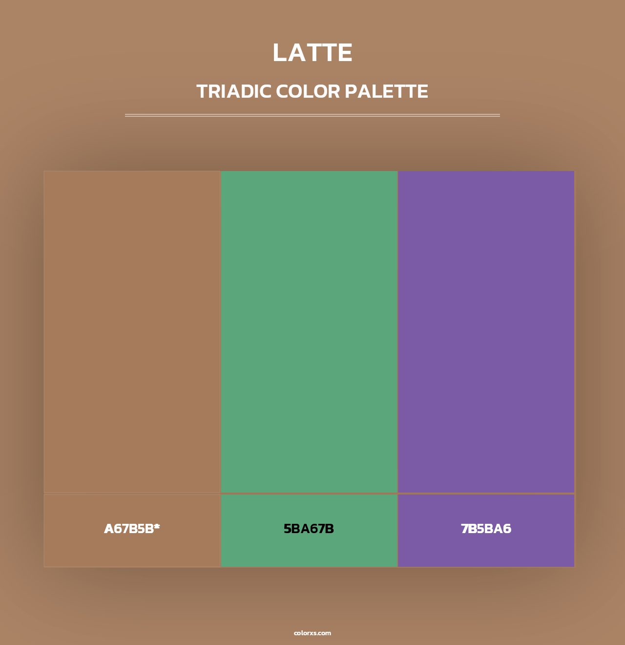 Latte - Triadic Color Palette