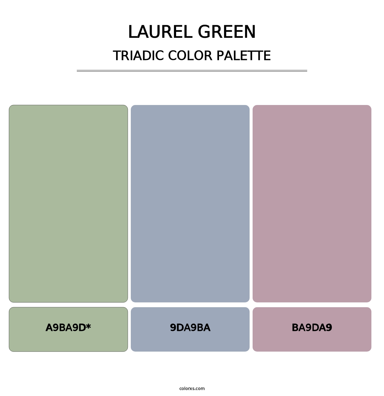 Laurel Green - Triadic Color Palette