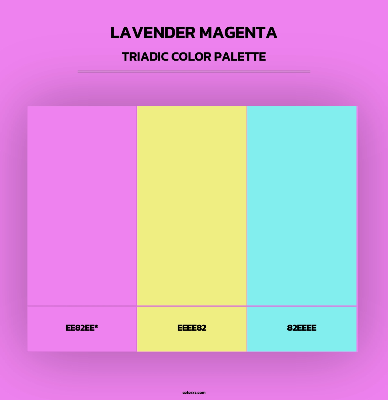 Lavender Magenta - Triadic Color Palette