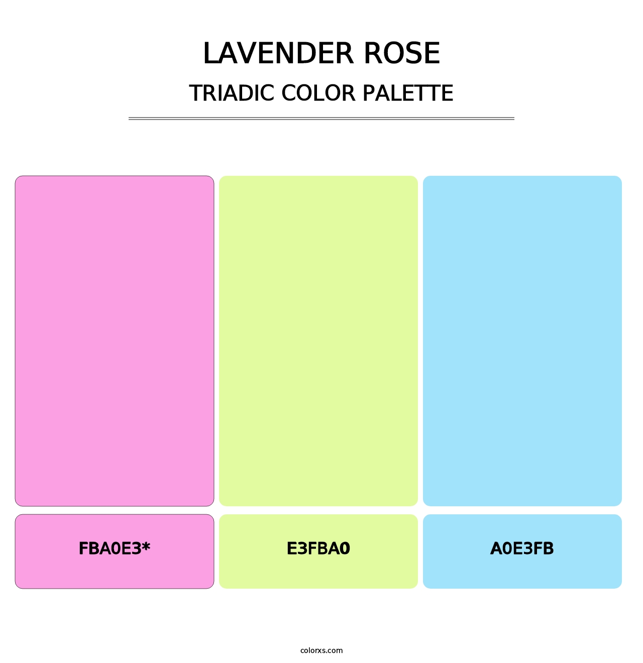 Lavender Rose - Triadic Color Palette