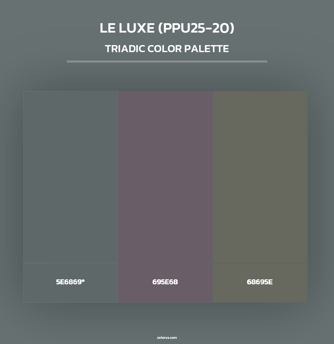 Le Luxe (PPU25-20) - Triadic Color Palette