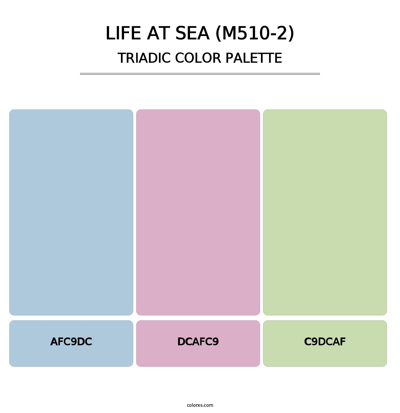Life At Sea (M510-2) - Triadic Color Palette