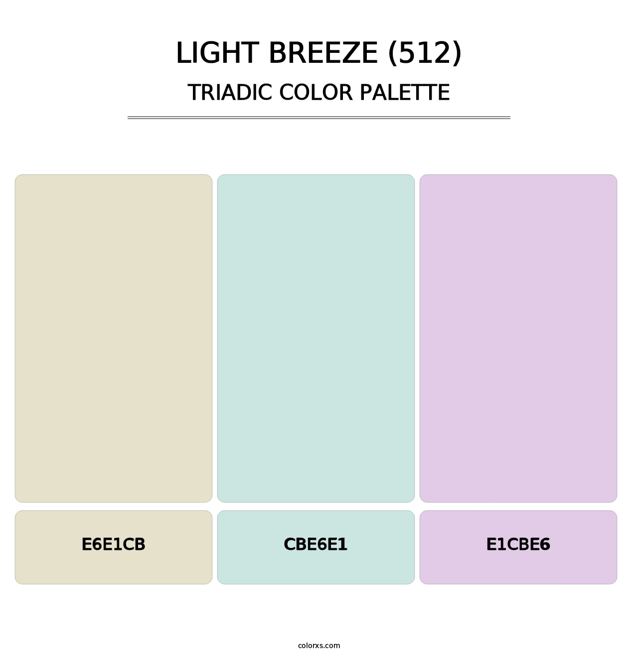 Light Breeze (512) - Triadic Color Palette