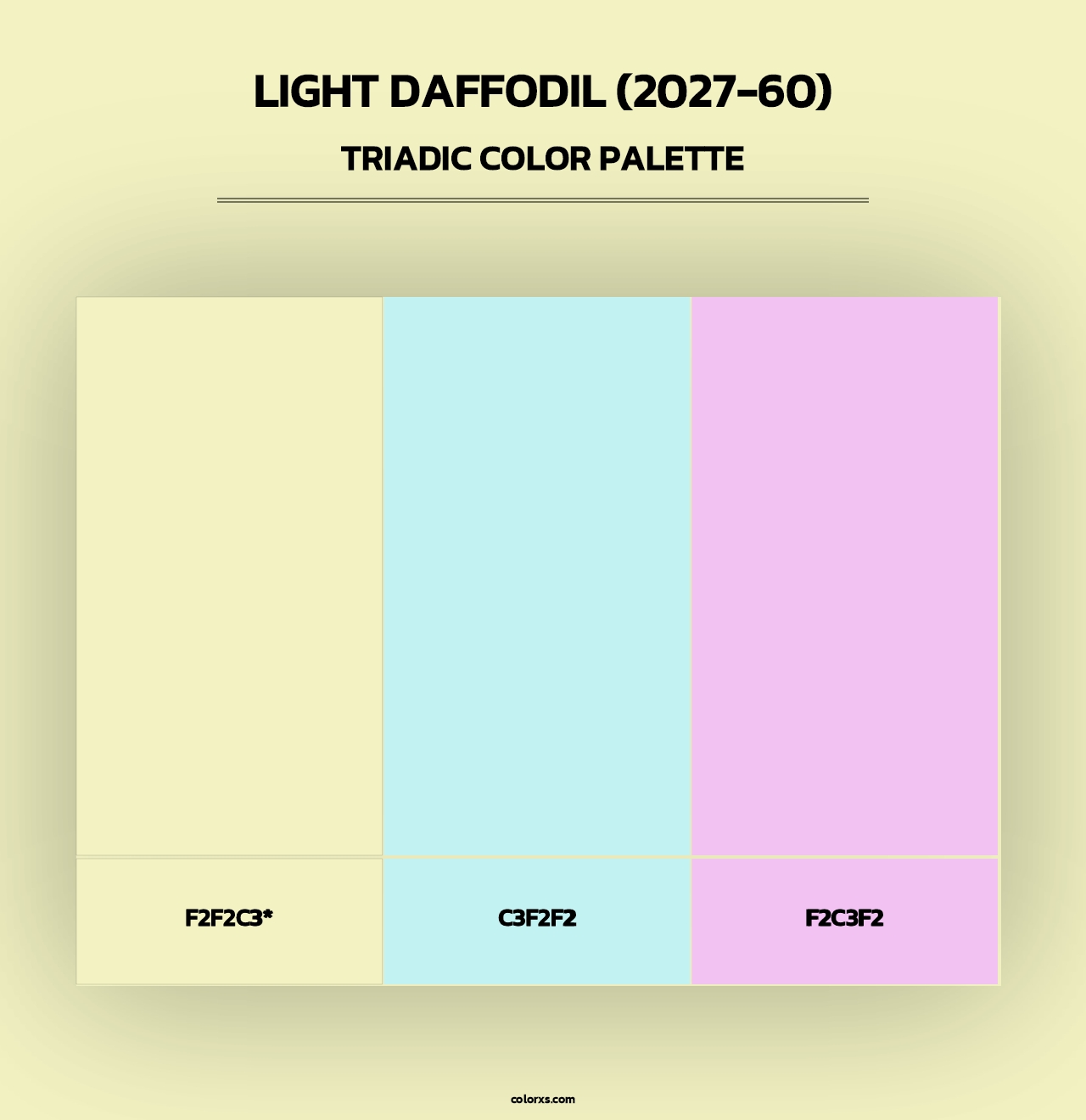 Light Daffodil (2027-60) - Triadic Color Palette