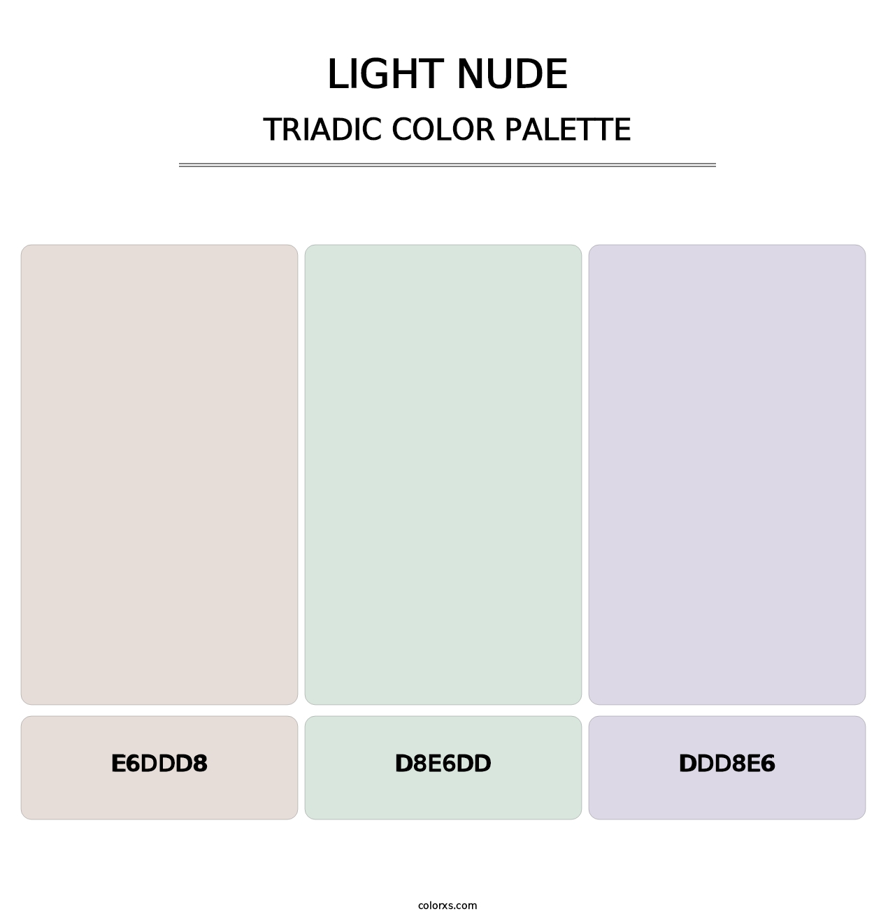 Light Nude - Triadic Color Palette